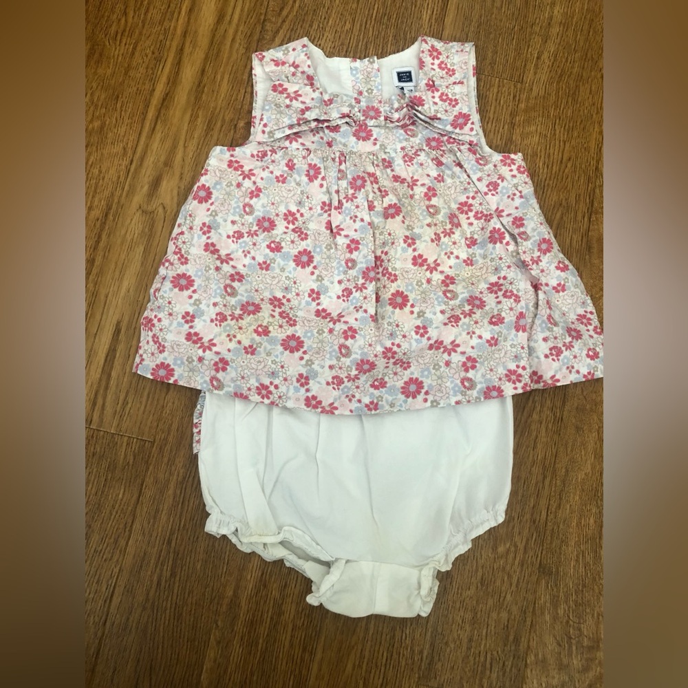 Janie and Jack 12-18 month girls romper 2 piece set